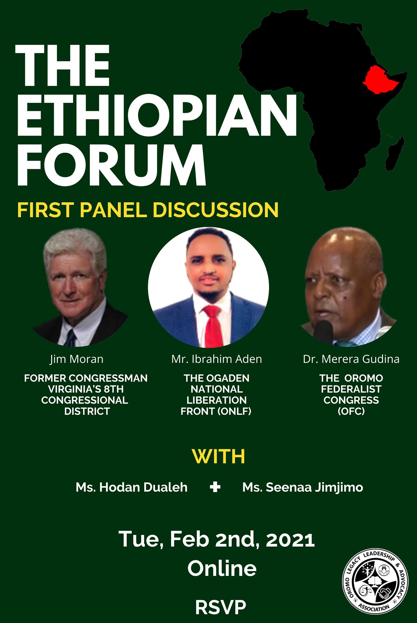 The Ethiopian Forum Oromo Legacy Leadership And Advocacy Association